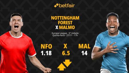 Nottingham Forest x Malmö - Europa League: palpites, odds, estatísticas ...
